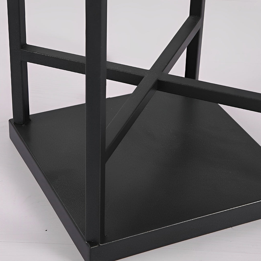 Outdoor Floor Lamp with Modern Acrylic Shade