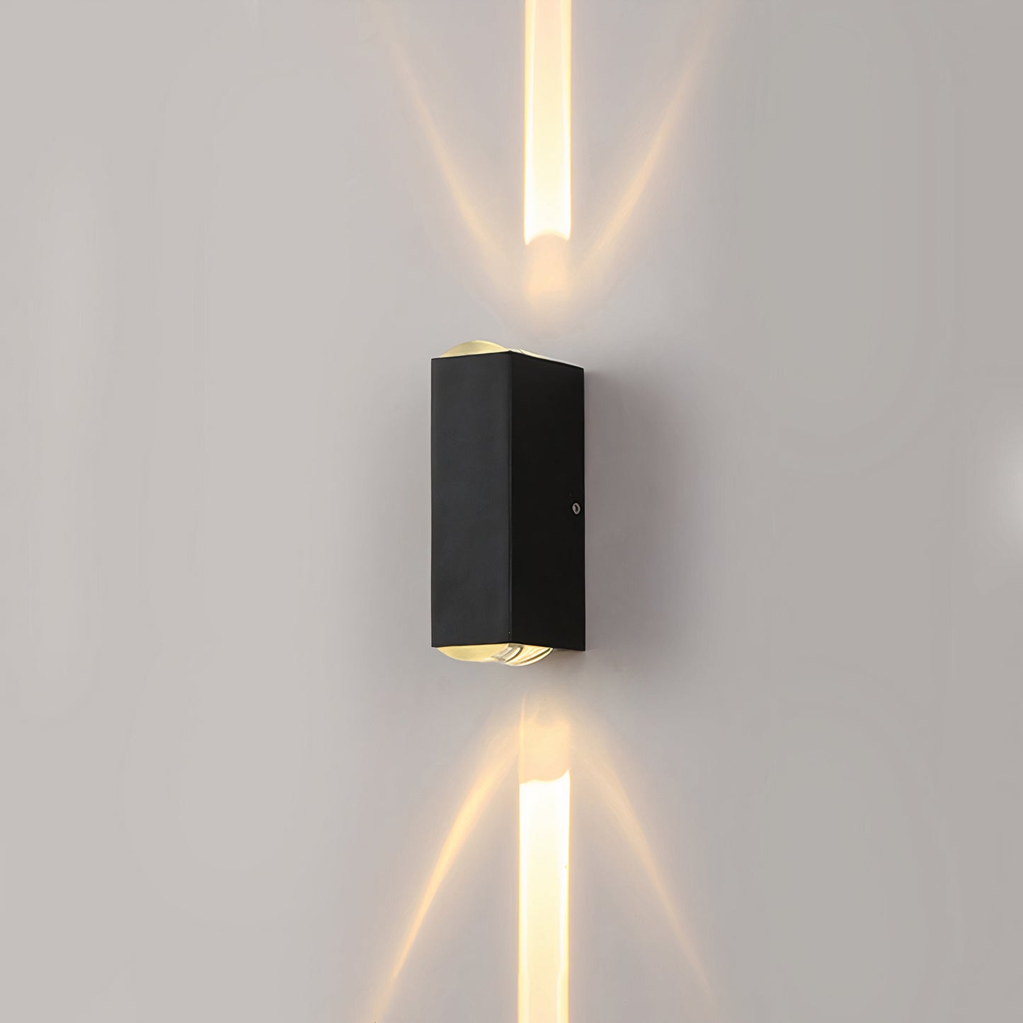 Outdoor Black Aluminium Wall Light LED Up Down