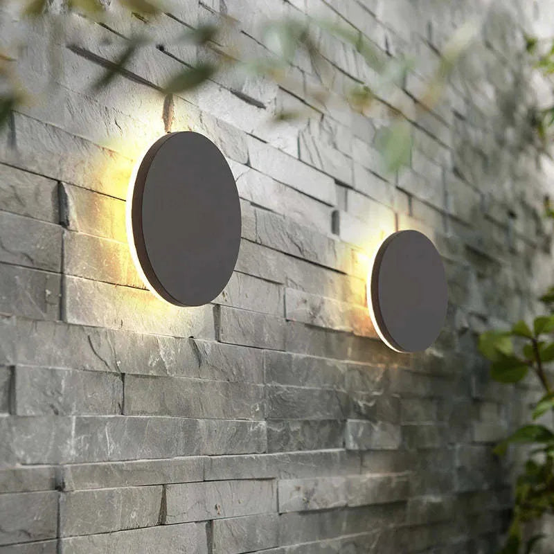 Wall Light Modern Black Outdoor LED Lamp