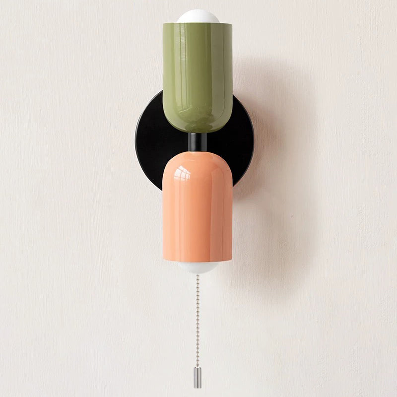 Wall Light Modern Dual Glass Sconce Fixture