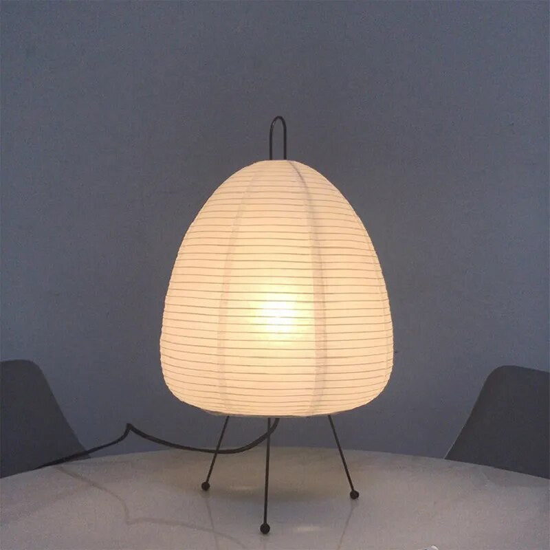 Table Lamp Japanese Paper LED Modern Light