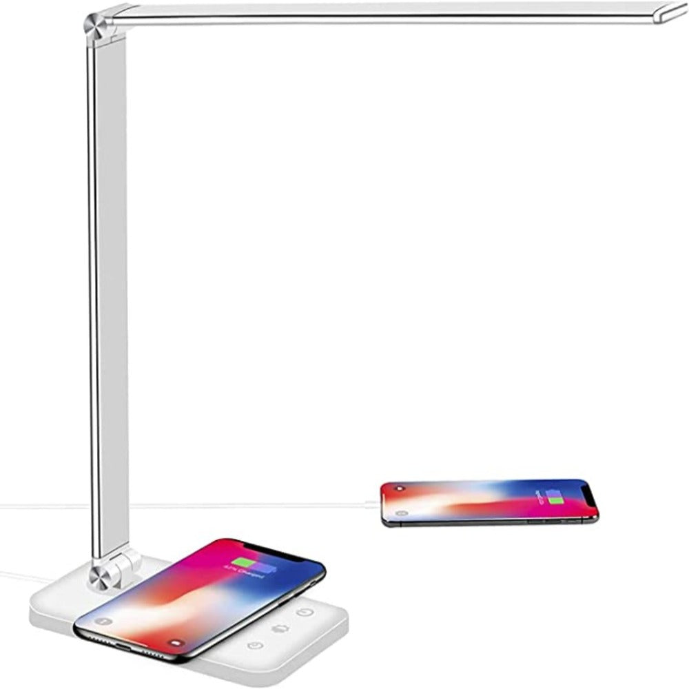 Desk Lamp with Adjustable LED and USB Charging