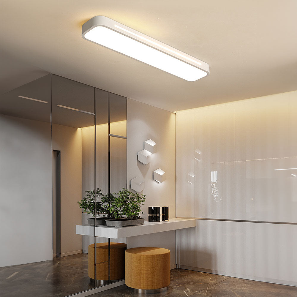 Nordic Minimalist Long LED Ceiling Light Fixture