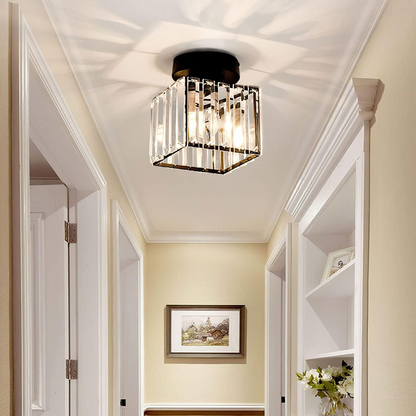 Crystal Glass Ceiling Light for Modern Interiors