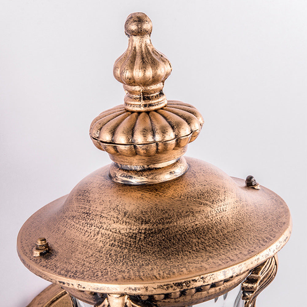 Outdoor Vintage Glass Wall Lantern Light