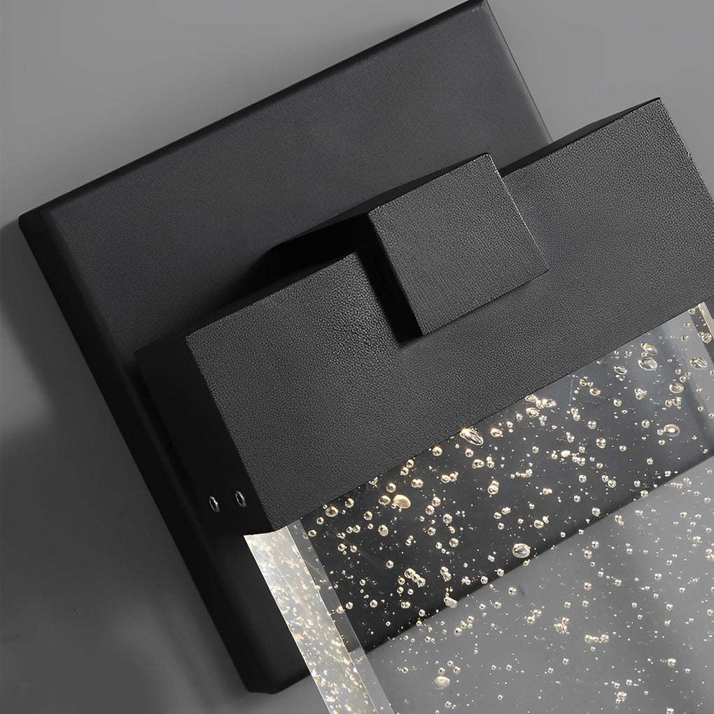 Outdoor Wall Light Modern Crystal Waterproof Sconce