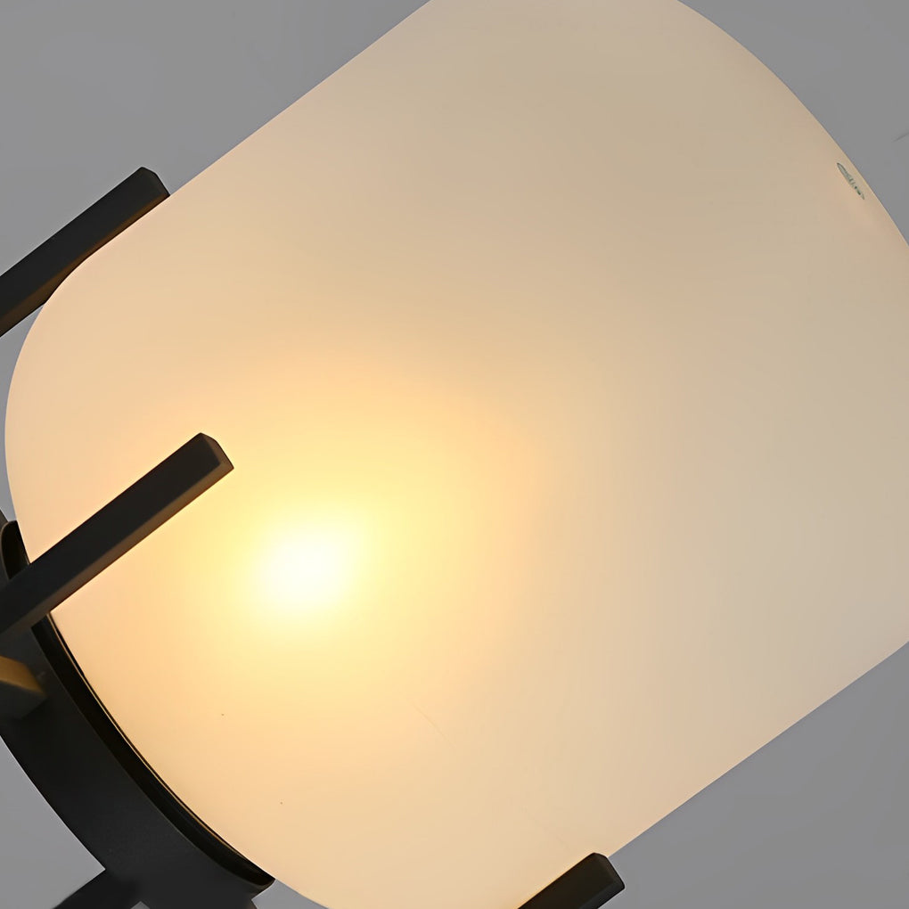 Outdoor Floor Lamp with Modern Acrylic Shade