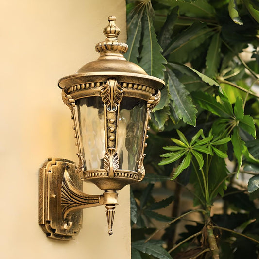 Outdoor Vintage Glass Wall Lantern Light
