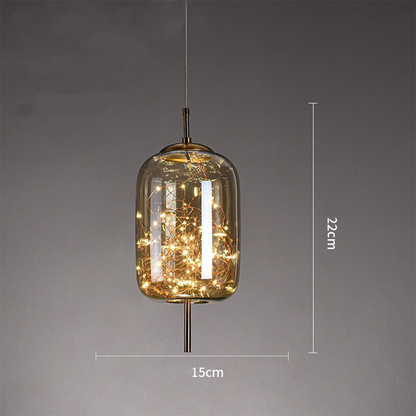 Pendant Light Glass Modern LED Ceiling Lamp