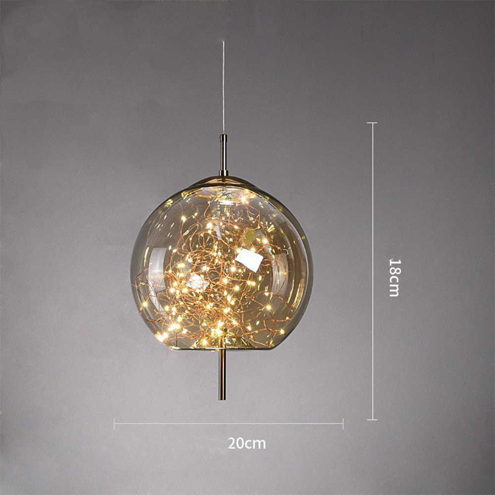Pendant Light Glass Modern LED Ceiling Lamp