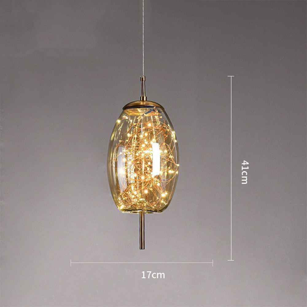 Pendant Light Glass Modern LED Ceiling Lamp