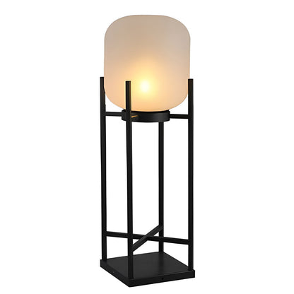 Outdoor Floor Lamp with Modern Acrylic Shade