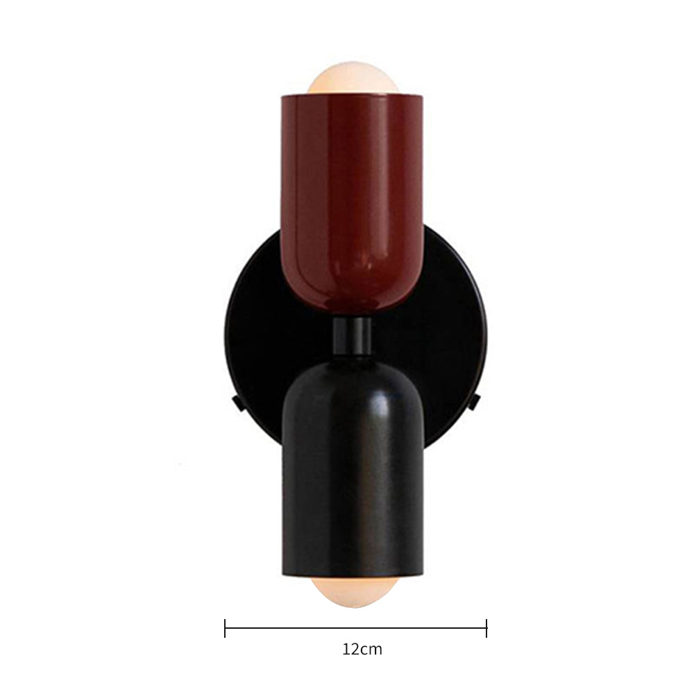 Wall Light Modern Dual Glass Sconce Fixture