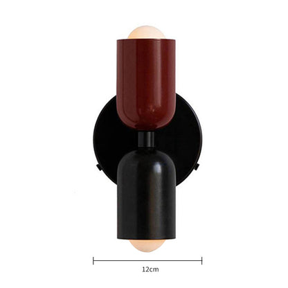 Wall Light Modern Dual Glass Sconce Fixture