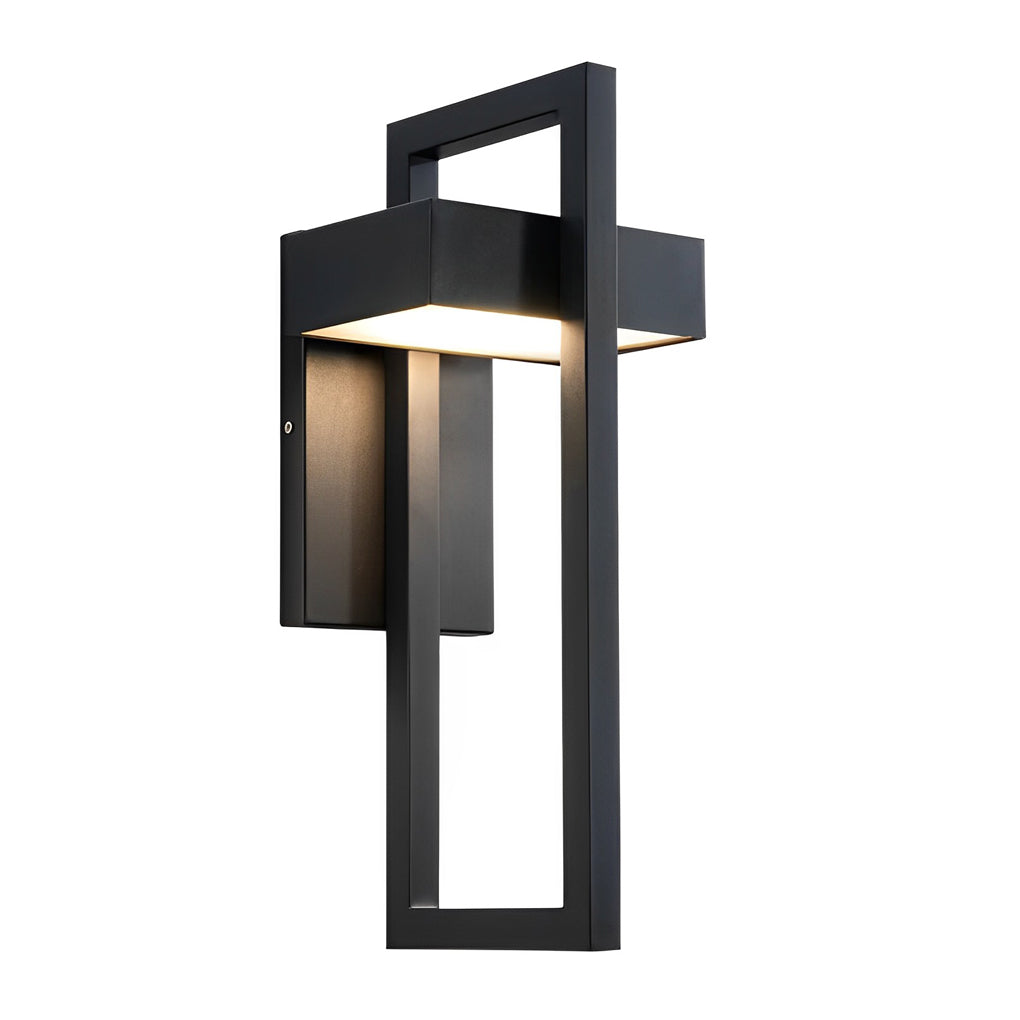 Outdoor Wall Light Modern Black LED Lamp