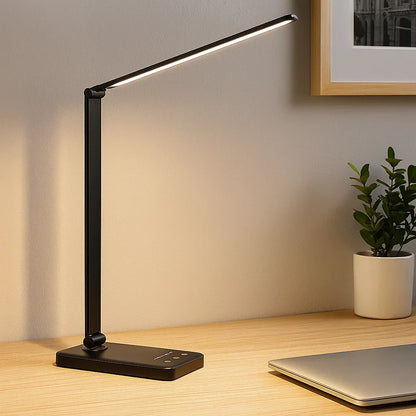 Desk Lamp with Adjustable LED and USB Charging