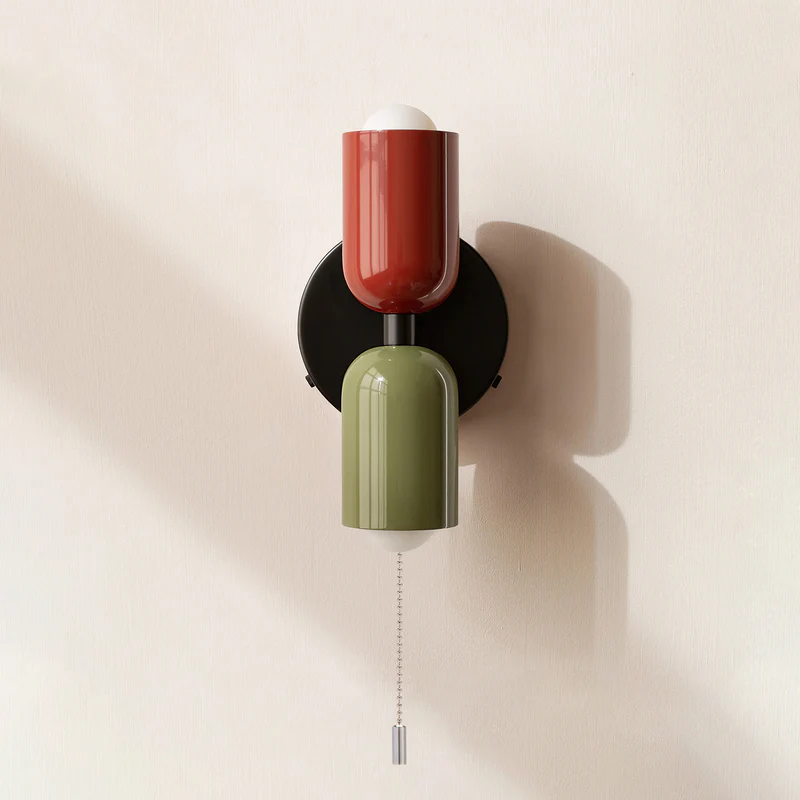 Wall Light Modern Dual Glass Sconce Fixture