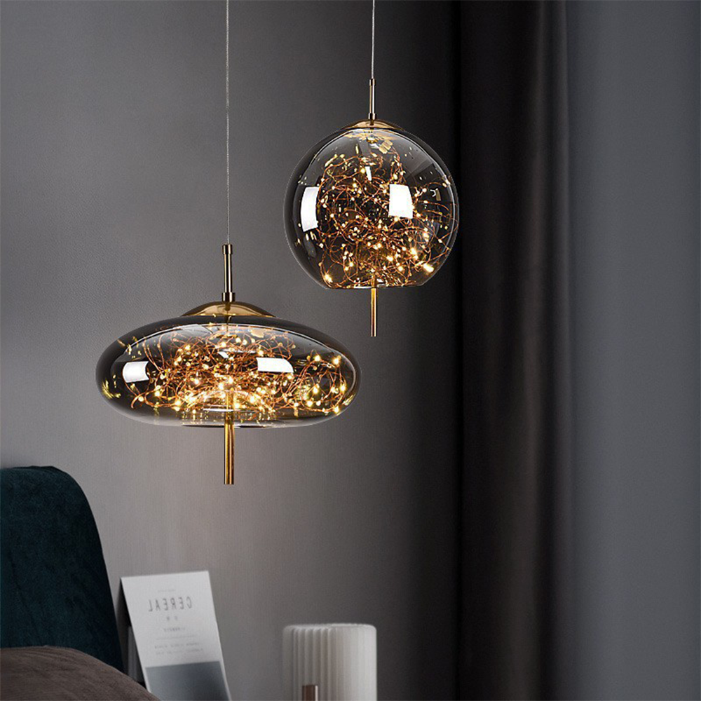 Pendant Light Glass Modern LED Ceiling Lamp