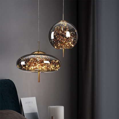 Pendant Light Glass Modern LED Ceiling Lamp