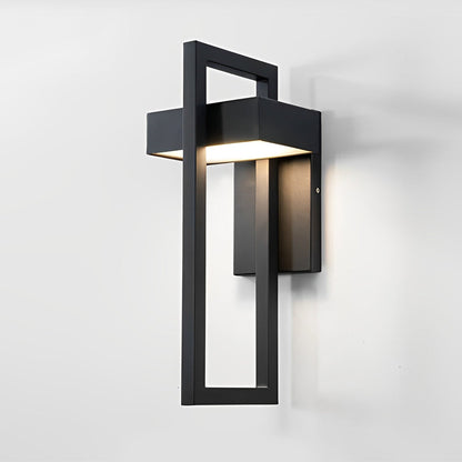 Outdoor Wall Light Modern Black LED Lamp