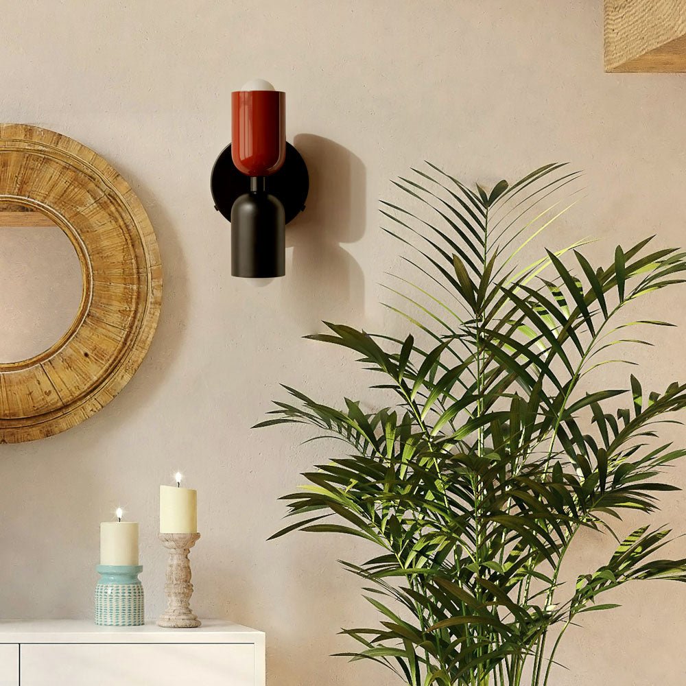 Wall Light Modern Dual Glass Sconce Fixture