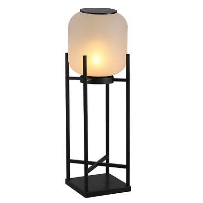 Outdoor Floor Lamp with Modern Acrylic Shade