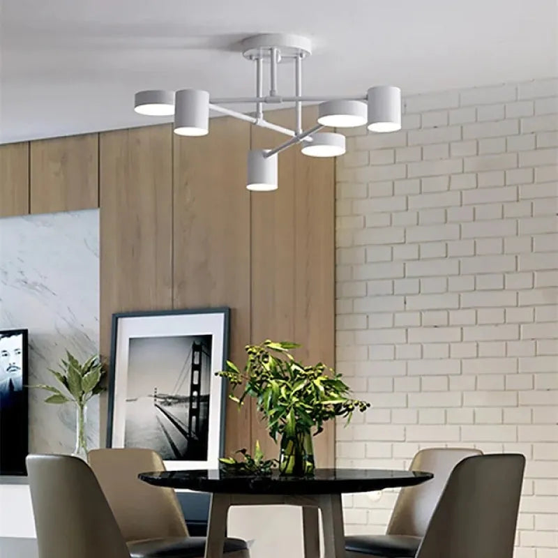 Modern Ceiling Light With 6 LED Adjustable Heads