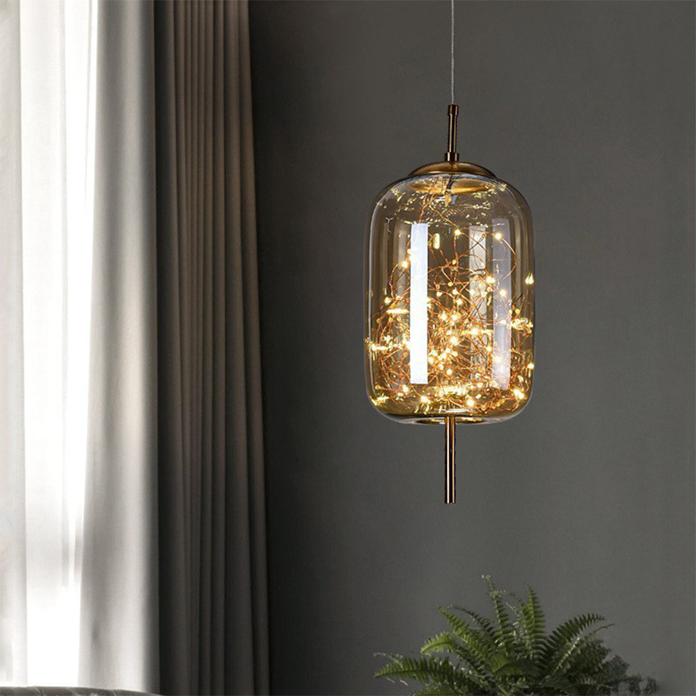 Pendant Light Glass Modern LED Ceiling Lamp