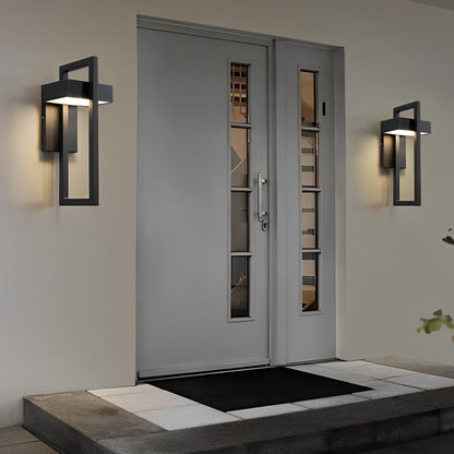 Outdoor Wall Light Modern Black LED Lamp