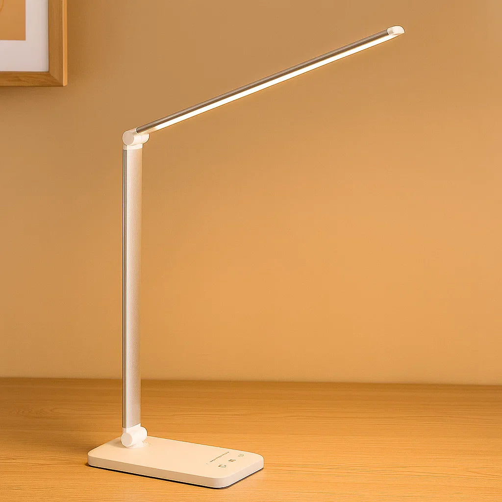 Desk Lamp with Adjustable LED and USB Charging