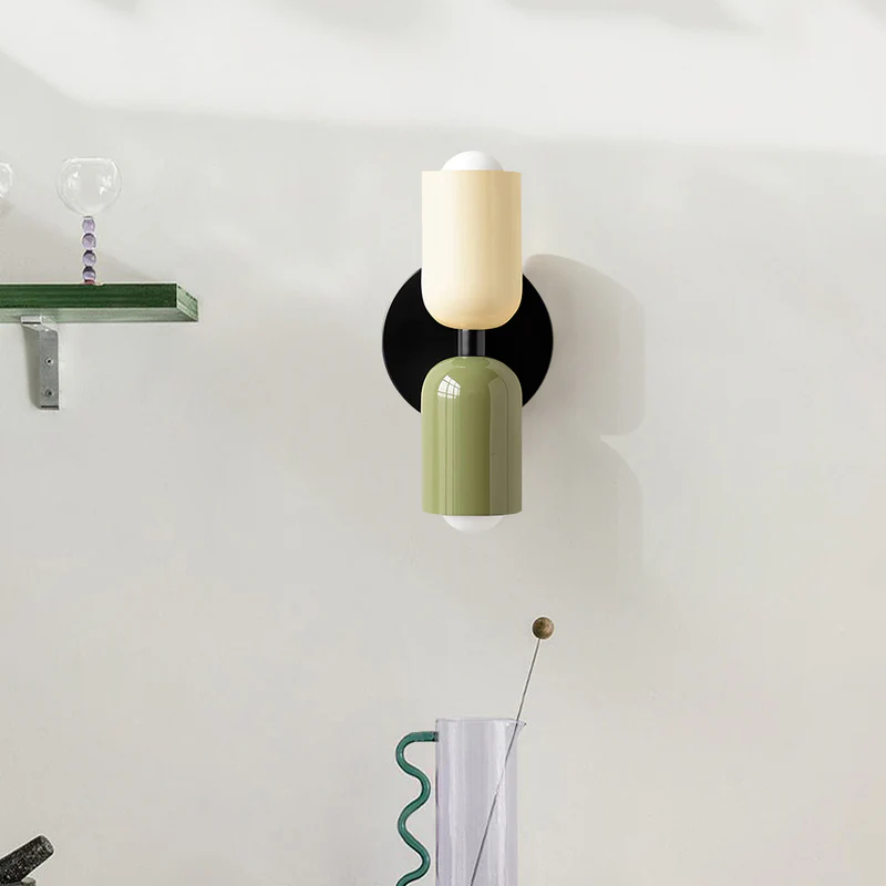 Wall Light Modern Dual Glass Sconce Fixture