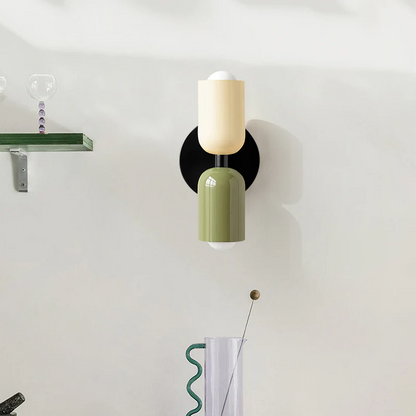 Wall Light Modern Dual Glass Sconce Fixture
