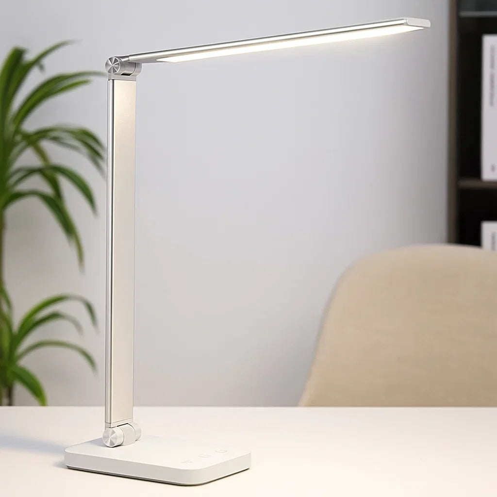 Desk Lamp with Adjustable LED and USB Charging