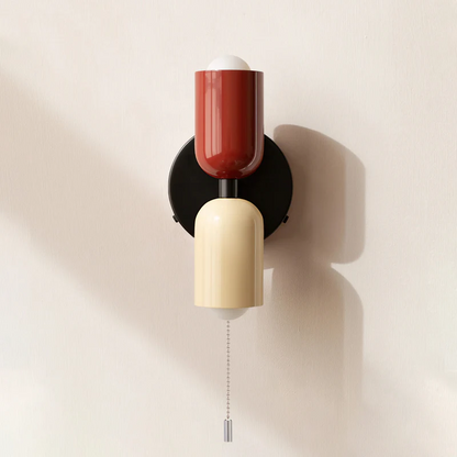 Wall Light Modern Dual Glass Sconce Fixture