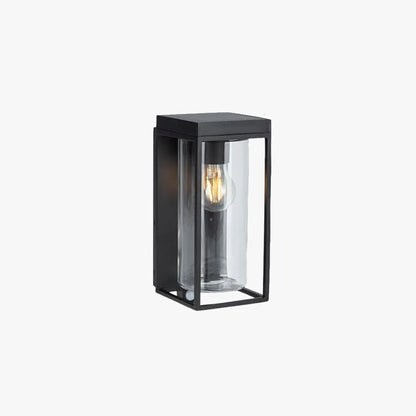 Outdoor Wall Light with Black Metal Frame