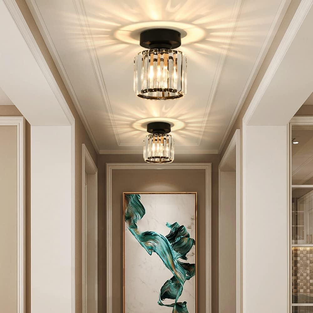 Crystal Glass Ceiling Light for Modern Interiors