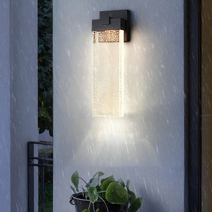 Outdoor Wall Light Modern Crystal Waterproof Sconce