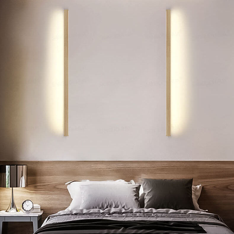 Wall Lights Minimalist Wooden LED Fixture