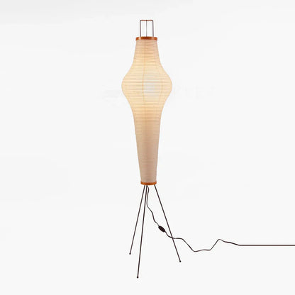 Floor Lamp with Minimalist Paper Shade