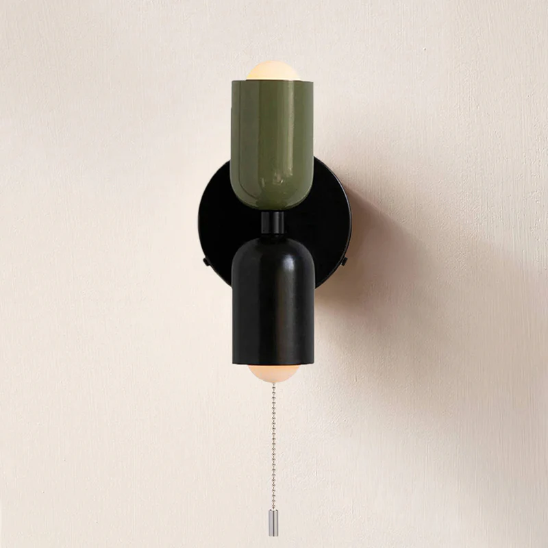 Wall Light Modern Dual Glass Sconce Fixture