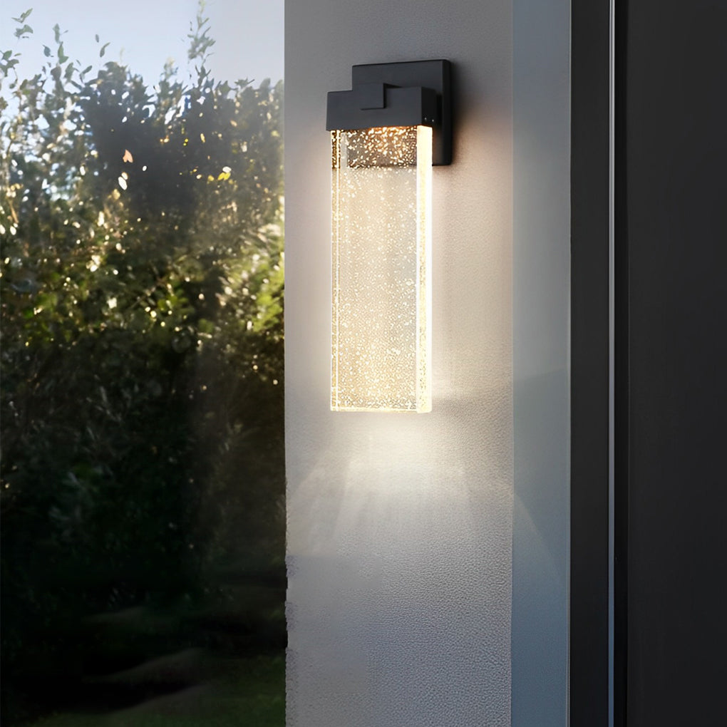 Outdoor Wall Light Modern Crystal Waterproof Sconce
