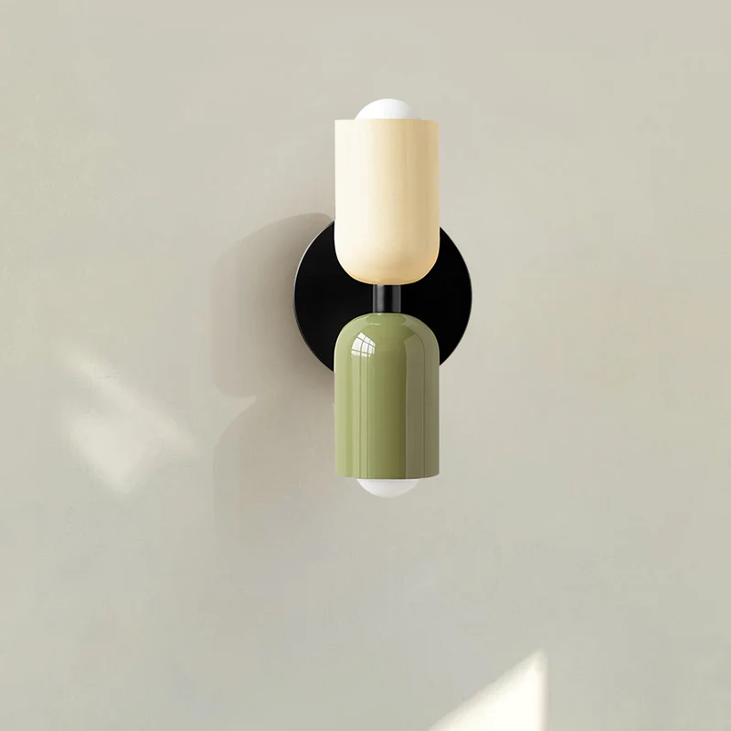 Wall Light Modern Dual Glass Sconce Fixture