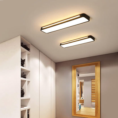 Nordic Minimalist Long LED Ceiling Light Fixture