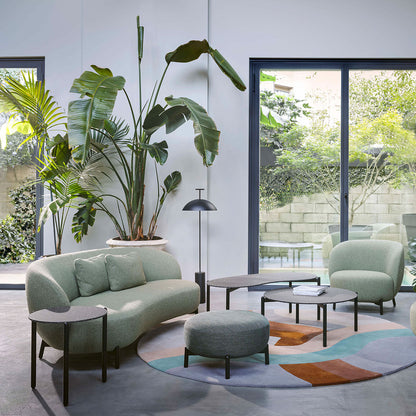 Modern Wood Floor Lamp with Fabric Shade