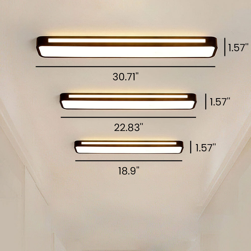 Nordic Minimalist Long LED Ceiling Light Fixture
