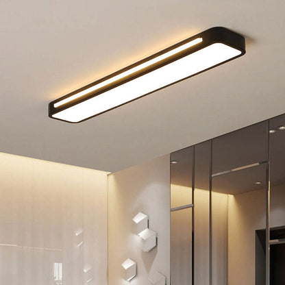 Nordic Minimalist Long LED Ceiling Light Fixture