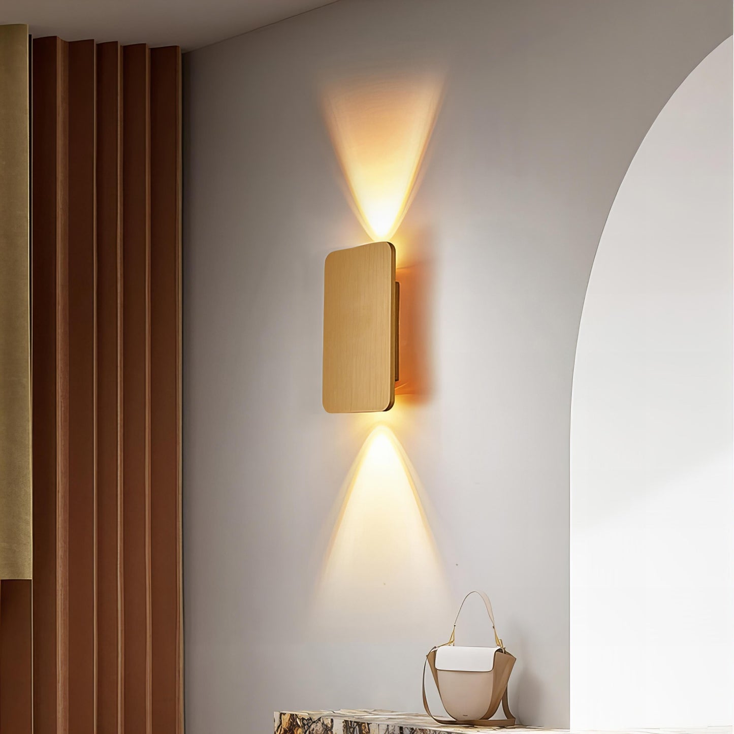 Wall Light Modern Metal Rectangular LED Indoor