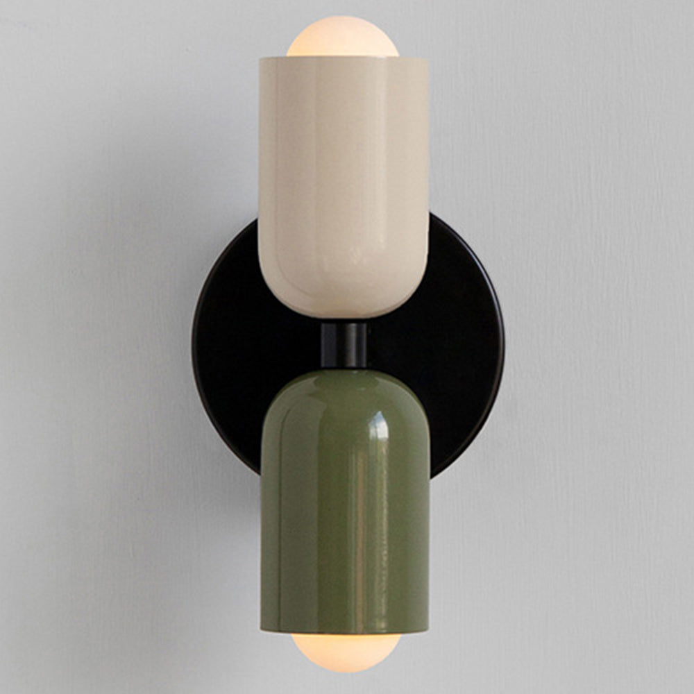 Wall Light Modern Dual Glass Sconce Fixture