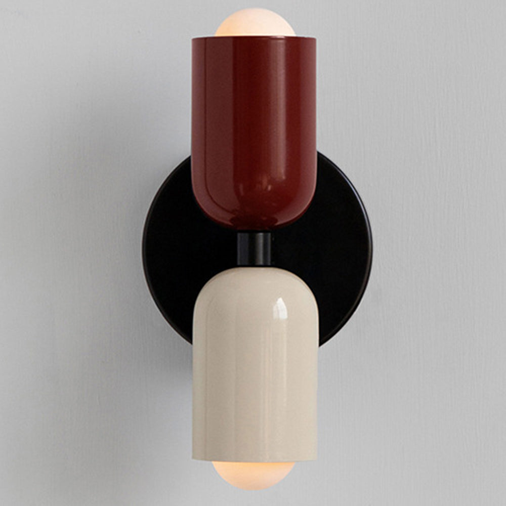 Wall Light Modern Dual Glass Sconce Fixture