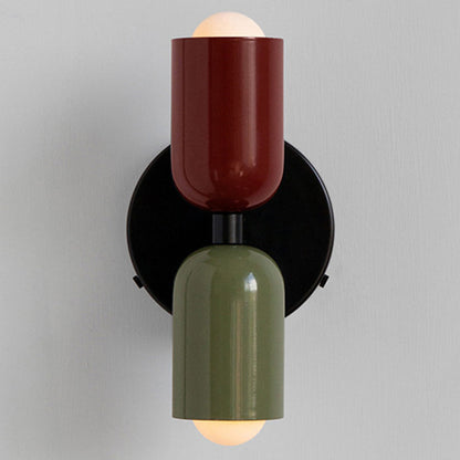 Wall Light Modern Dual Glass Sconce Fixture